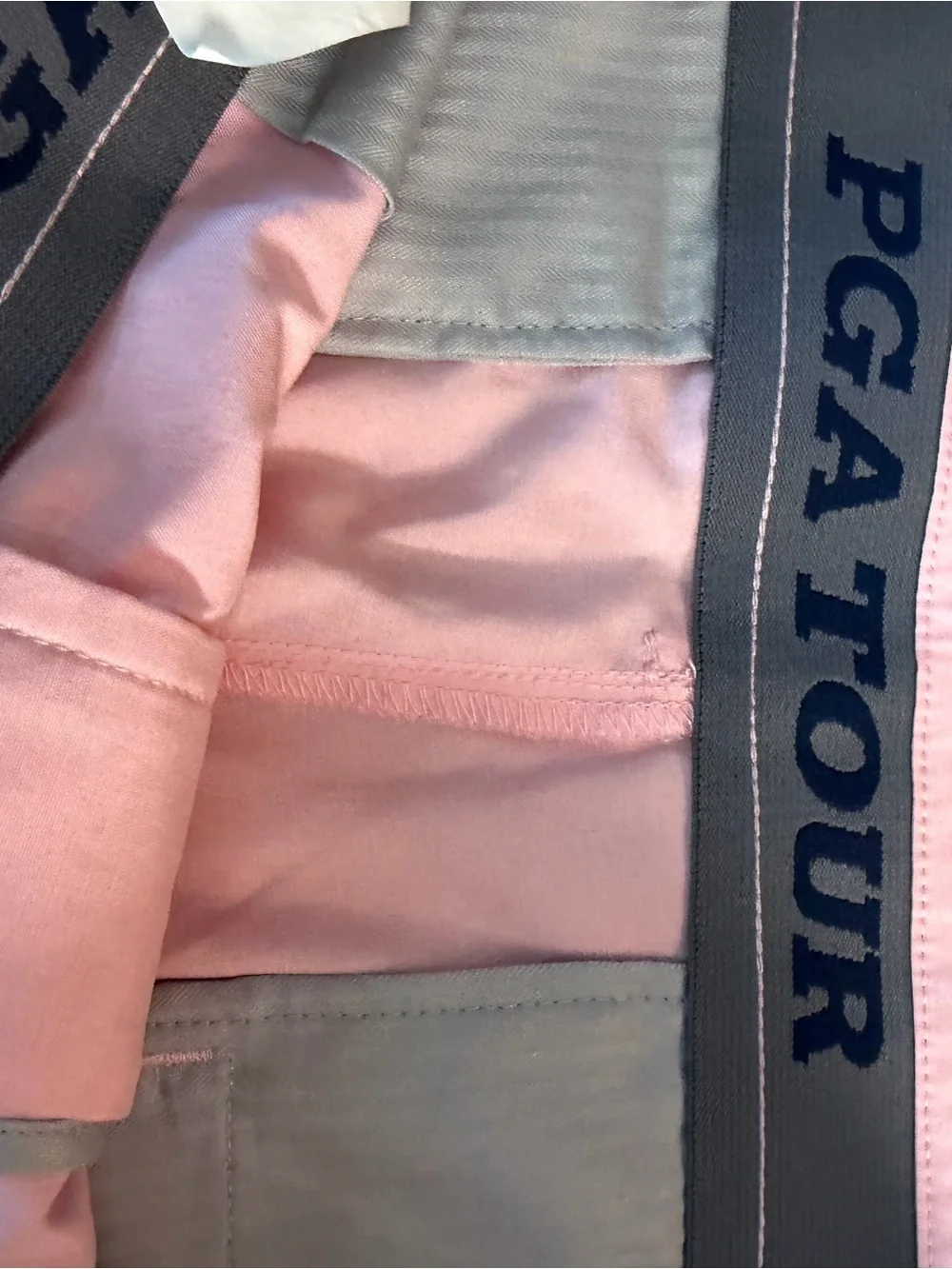 PGA Tour Light Pink Men’s Flat Front Shorts